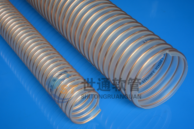 PU鋼絲軟管,PU鋼絲吸塵軟管,耐磨鋼絲軟管 PU鋼絲軟管,PU鋼絲吸塵軟管,耐磨鋼絲軟管
